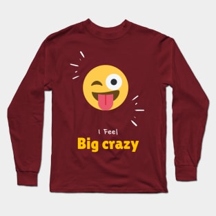 Big Crazy Emoji T-shirt Long Sleeve T-Shirt